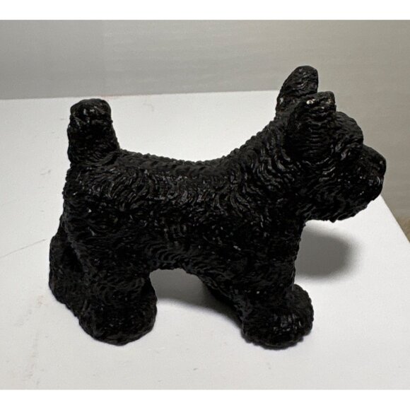 Black Scottie Dog Figurine Resin Standing 3.5 x 2.5" - Picture 3 of 6